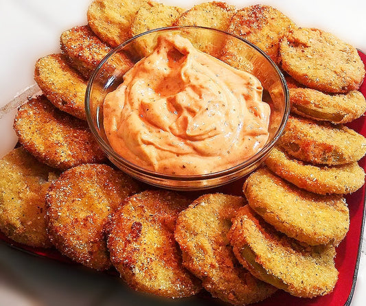 Hot Carolina Fried Green Tomatoes and OMG Sauce By Chef Brian Jeffery