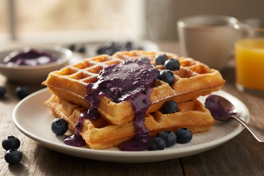Oh My Blueberry Belgian Waffles