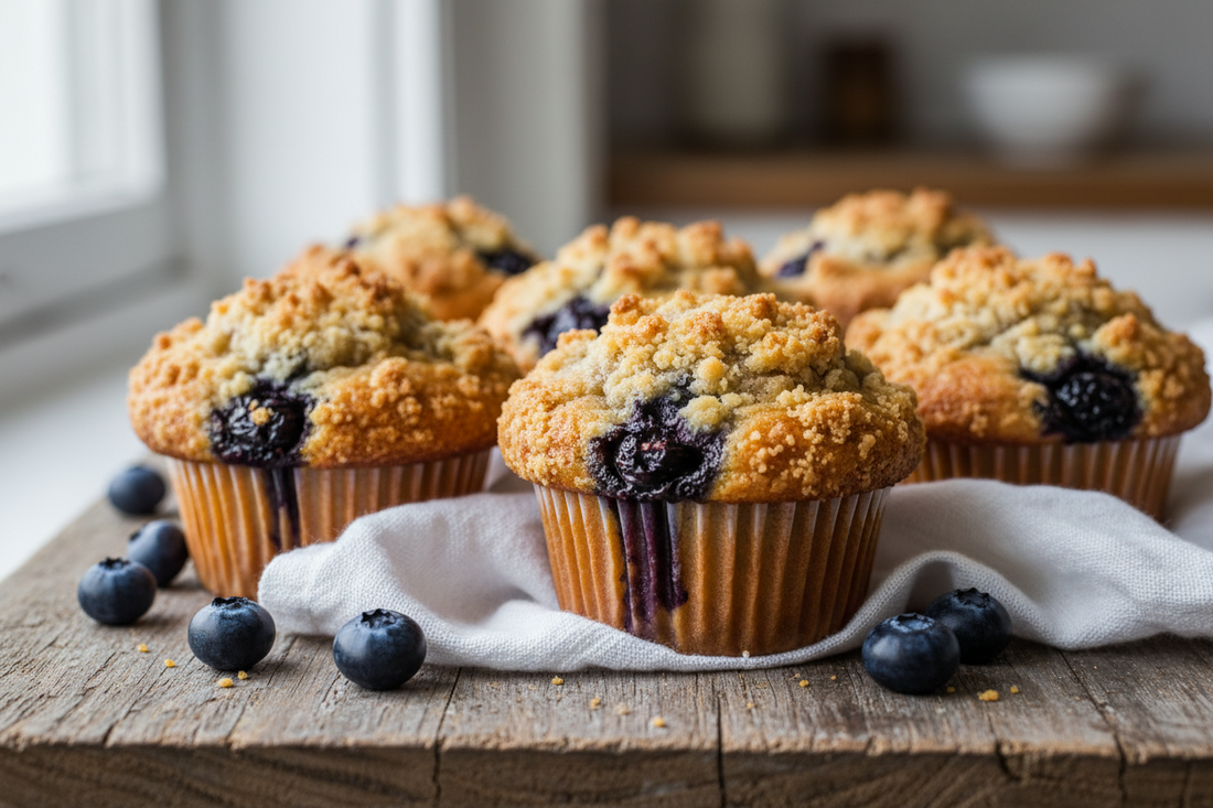 Blueberry Crumble Muffins By Chef Julie Hunter
