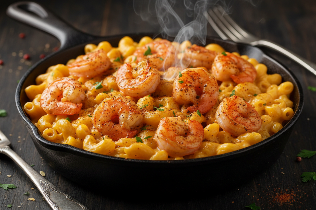 Cajun Shrimp Mac N Cheese