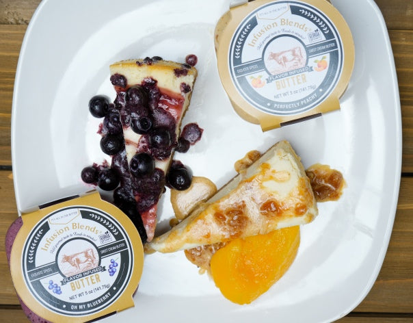Peach and Blueberry