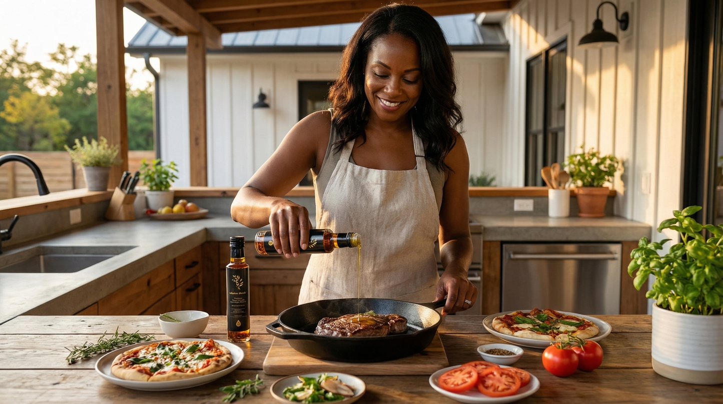 Road House 66 Smokey Savory Unapologetically Bold Extra Virgin Olive Oil