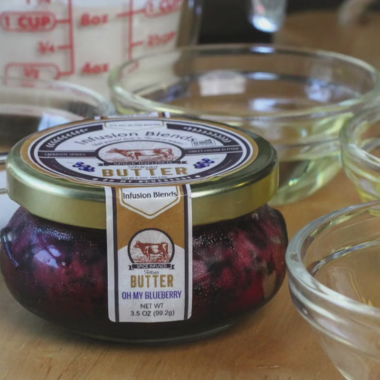 Oh My Blueberry flavor-infused gourmet butter spread by Infusion Blends