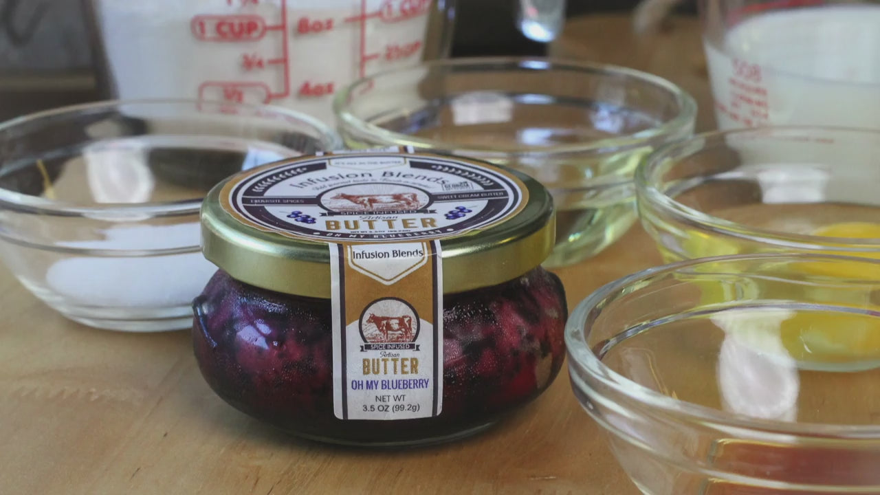 Oh My Blueberry flavor-infused gourmet butter spread by Infusion Blends