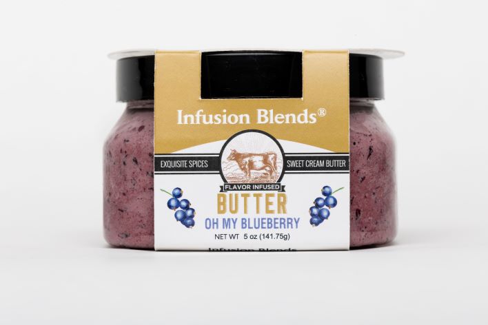 Oh My Blueberry flavor-infused gourmet butter spread by Infusion Blends