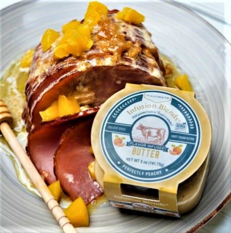 Perfectly Peachy flavor-infused gourmet butter spread by Infusion Blends