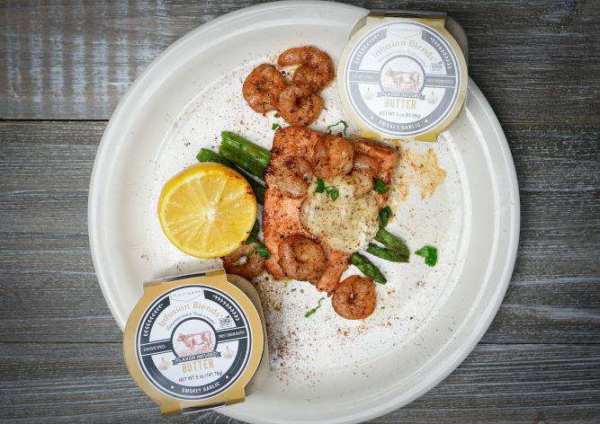 Smokey Garlic flavor-infused gourmet butter spread by Infusion Blends