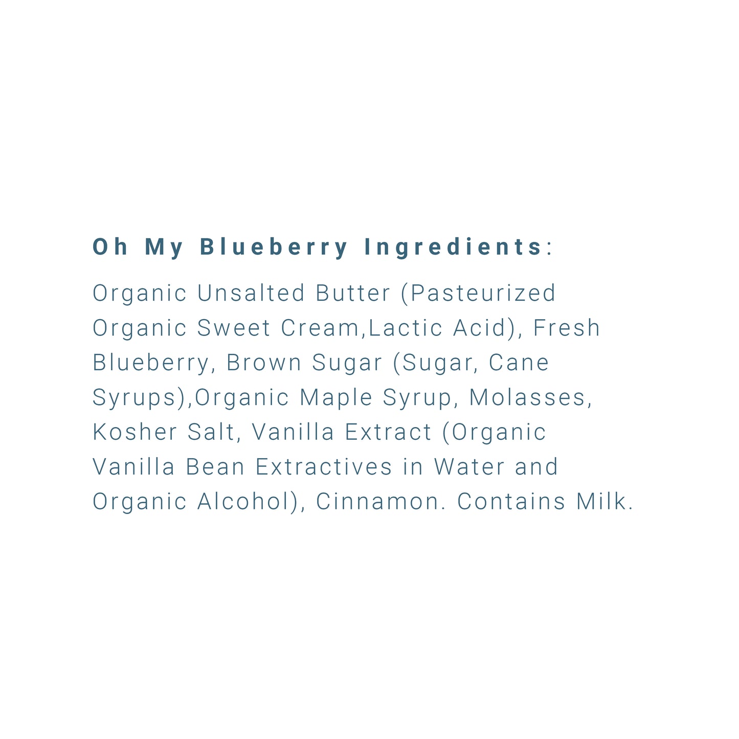 Oh My Blueberry flavor-infused gourmet butter spread by Infusion Blends
