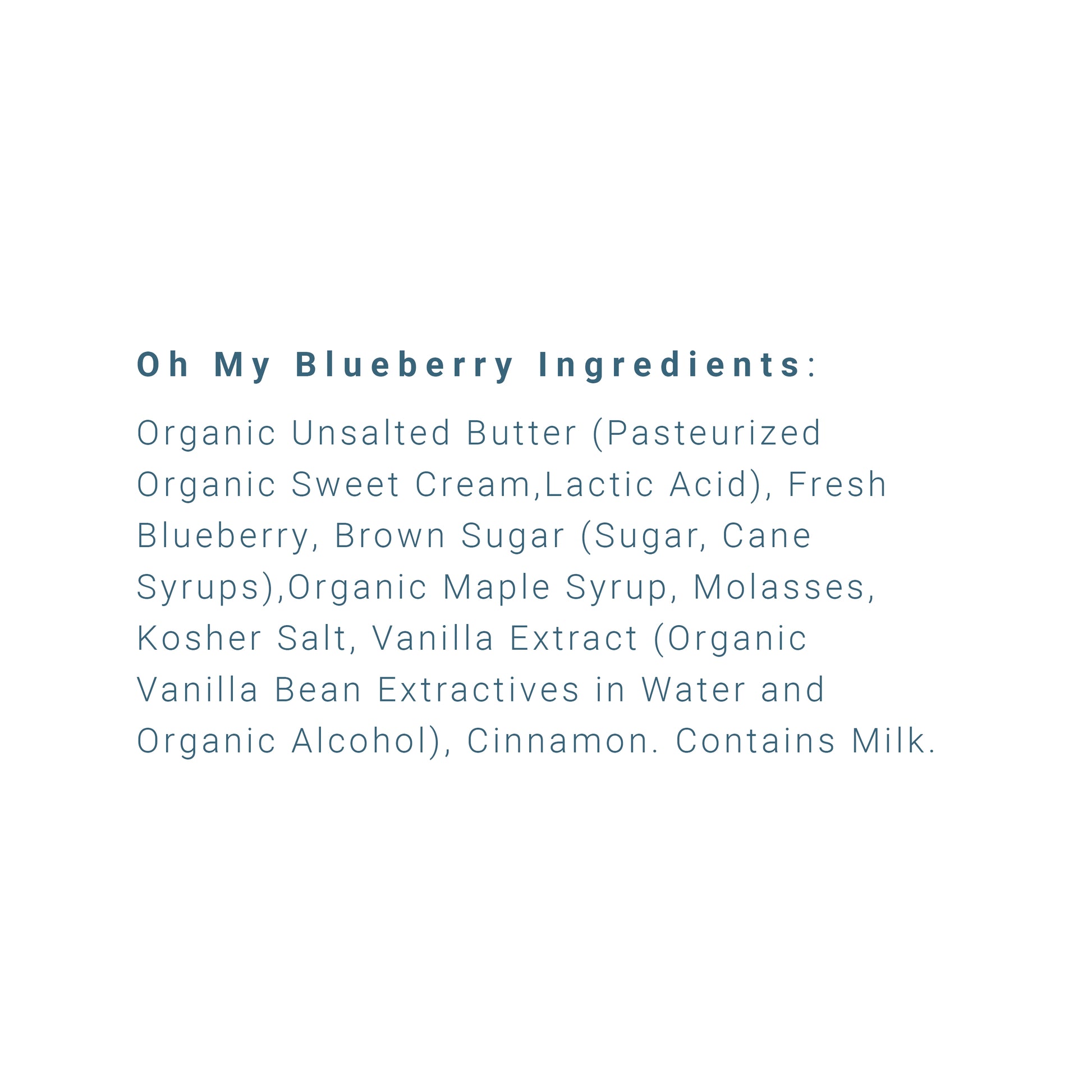Oh My Blueberry flavor-infused gourmet butter spread by Infusion Blends